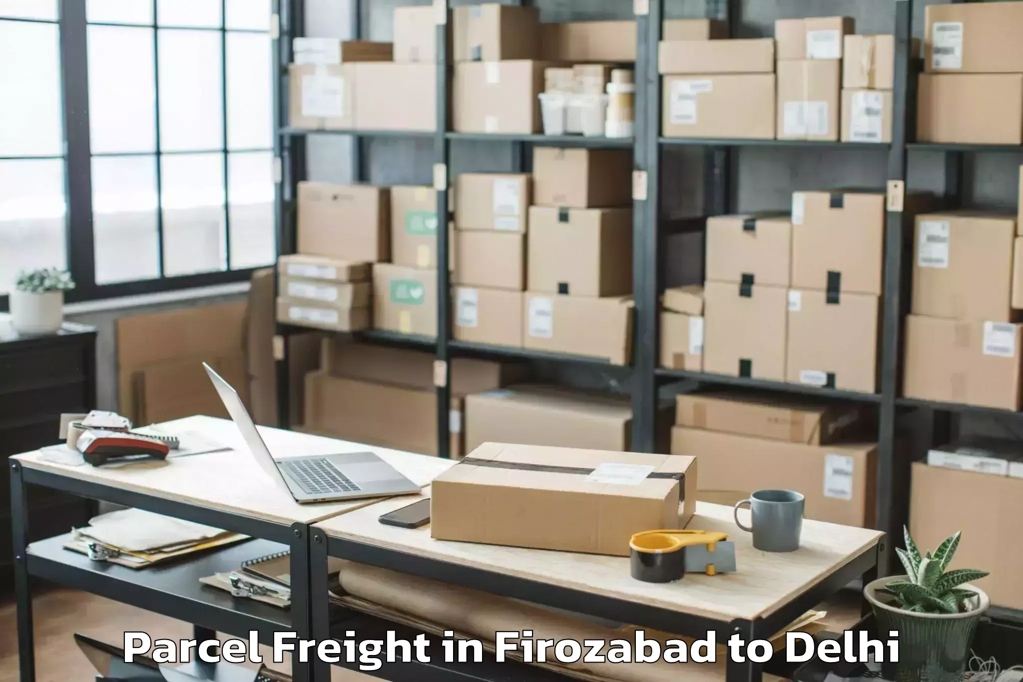 Firozabad to Okhla Industrial Estate Okhla Parcel Freight